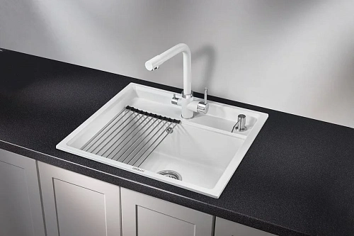 Кухонная мойка Granula KS-6003, АРКТИК (БЕЛЫЙ), кварц 600х510 Кухонная мойка Granula KS-6003, АРКТИК (БЕЛЫЙ), кварц 600х510