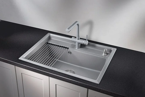 Кухонная мойка Granula KS-7301, АЛЮМИНИУМ, кварц 730х510 Кухонная мойка Granula KS-7301, АЛЮМИНИУМ, кварц 730х510