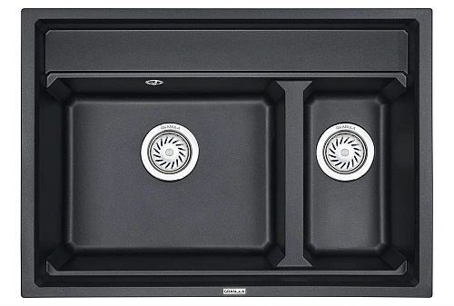 Кухонная мойка Granula KS-7302, ШВАРЦ (чёрный металлик), кварц 730х510 Кухонная мойка Granula KS-7302, ШВАРЦ (чёрный металлик), кварц 730х510