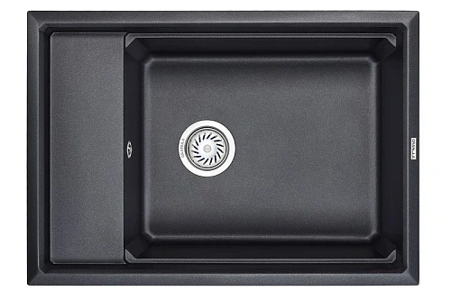 Кухонная мойка Granula KS-7305, ШВАРЦ (чёрный металлик), кварц 730х510 Кухонная мойка Granula KS-7305, ШВАРЦ (чёрный металлик), кварц 730х510