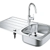 Кухонная мойка GROHE K200 45-S 86/50 со смесителем (31562SD1) Кухонная мойка GROHE K200 45-S 86/50 со смесителем (31562SD1)