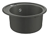 Кухонная мойка GROHE K200 с одной чашей, диаметр 510 мм, серый гранит (31656AT0)