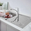 Кухонная мойка Grohe K300 из нержавеющей стали с корзинчатым вентилем, 31563SD0, левая/правая Кухонная мойка Grohe K300 из нержавеющей стали с корзинчатым вентилем, 31563SD0, левая/правая
