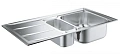 Кухонная мойка Grohe K400 из нержавеющей стали с корзинчатым вентилем, 31567SD0, левая/правая Кухонная мойка Grohe K400 из нержавеющей стали с корзинчатым вентилем, 31567SD0, левая/правая