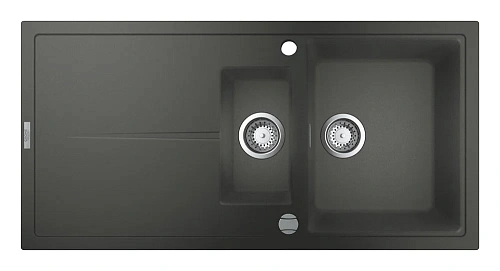 Кухонная мойка GROHE K400 с 1,5 чашей, 1000 x 500 мм, серый гранит (31642AT0) Кухонная мойка GROHE K400 с 1,5 чашей, 1000 x 500 мм, серый гранит (31642AT0)