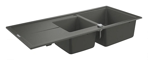 Кухонная мойка GROHE K400 с 1,5 чашей, серый гранит (31643AT0) Кухонная мойка GROHE K400 с 1,5 чашей, серый гранит (31643AT0)