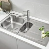 Кухонная мойка Grohe K400+ из нержавеющей стали с корзинчатым вентилем, 31569SD0, левая/правая Кухонная мойка Grohe K400+ из нержавеющей стали с корзинчатым вентилем, 31569SD0, левая/правая