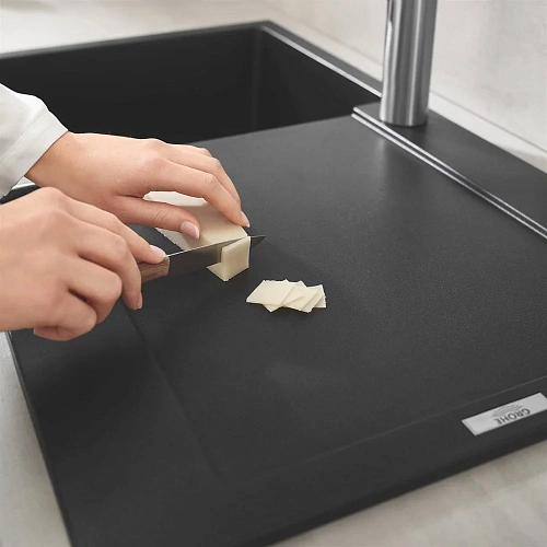 Кухонная мойка GROHE K500 с одной чашей, 860 x 500 мм, черный гранит (31644AP0) Кухонная мойка GROHE K500 с одной чашей, 860 x 500 мм, черный гранит (31644AP0)