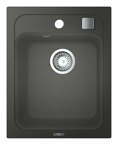 Кухонная мойка GROHE K700 с одной чашей, 400 x 500 мм, серый гранит (31650AT0) Кухонная мойка GROHE K700 с одной чашей, 400 x 500 мм, серый гранит (31650AT0)