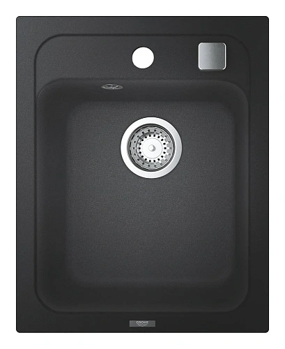 Кухонная мойка GROHE K700 с одной чашей, 400 x 500 мм, черный гранит (31650AP0) Кухонная мойка GROHE K700 с одной чашей, 400 x 500 мм, черный гранит (31650AP0)