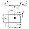 Кухонная мойка GROHE K700 с одной чашей, 780 x 510 мм, серый гранит (31652AT0) Кухонная мойка GROHE K700 с одной чашей, 780 x 510 мм, серый гранит (31652AT0)