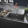 Кухонная мойка GROHE K700 с одной чашей, 780 x 510 мм, серый гранит (31652AT0) Кухонная мойка GROHE K700 с одной чашей, 780 x 510 мм, серый гранит (31652AT0)
