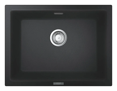Кухонная мойка GROHE K700U с одной чашей, 610 x 460 мм, черный гранит (31655AP0) Кухонная мойка GROHE K700U с одной чашей, 610 x 460 мм, черный гранит (31655AP0)