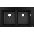 Кухонная мойка Hansgrohe S51 S510-F770 370/370 43316170, черный графит встраиваемая Кухонная мойка Hansgrohe S51 S510-F770 370/370 43316170, черный графит встраиваемая