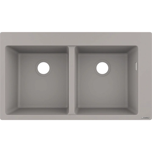 Кухонная мойка Hansgrohe S51 S510-F770 370/370 43316380, cерый бетон встраиваемая Кухонная мойка Hansgrohe S51 S510-F770 370/370 43316380, cерый бетон встраиваемая