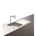 Кухонная мойка Hansgrohe со смесителем 450 с крылом C71-F450-12 43230000, хром Кухонная мойка Hansgrohe со смесителем 450 с крылом C71-F450-12 43230000, хром