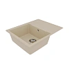 Кухонная мойка Lemark IMANDRA 640 врезная из кварцгранита, с крылом, бежевый 9910020 Кухонная мойка Lemark IMANDRA 640 врезная из кварцгранита, с крылом, бежевый 9910020