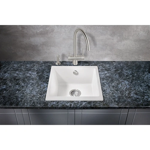 Кухонная мойка Milacio Leon 45 Cuarzo (MC.77092), белый Кухонная мойка Milacio Leon 45 Cuarzo (MC.77092), белый