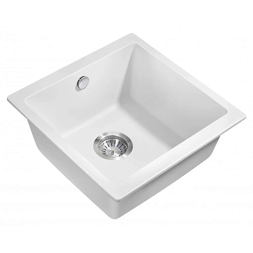 Кухонная мойка Milacio Leon 45 Cuarzo (MC.77092), белый Кухонная мойка Milacio Leon 45 Cuarzo (MC.77092), белый