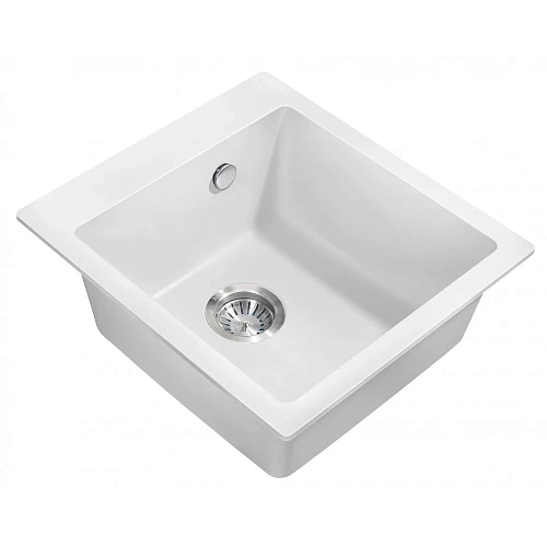 Кухонная мойка Milacio Murcia 46 Cuarzo (MC.77032), белый Кухонная мойка Milacio Murcia 46 Cuarzo (MC.77032), белый