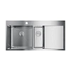 Кухонная мойка Omoikiri Akisame 100-2-IN-L нерж.сталь/нержавеющая сталь 4973544