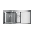 Кухонная мойка Omoikiri Akisame 100-2-IN-L нерж.сталь/нержавеющая сталь 4973544 Кухонная мойка Omoikiri Akisame 100-2-IN-L нерж.сталь/нержавеющая сталь 4973544