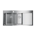 Кухонная мойка Omoikiri Akisame 100-2-IN-L нерж.сталь/нержавеющая сталь 4973544 Кухонная мойка Omoikiri Akisame 100-2-IN-L нерж.сталь/нержавеющая сталь 4973544