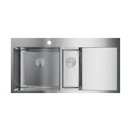 Кухонная мойка Omoikiri Akisame 100-2-IN-L нерж.сталь/нержавеющая сталь 4973544 Кухонная мойка Omoikiri Akisame 100-2-IN-L нерж.сталь/нержавеющая сталь 4973544