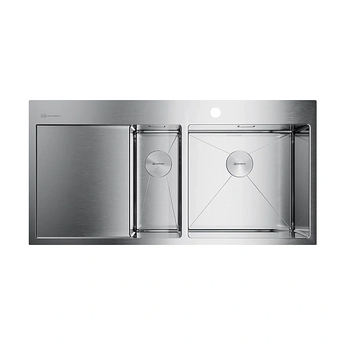 Кухонная мойка Omoikiri Akisame 100-2-IN-R нерж.сталь/нержавеющая сталь 4973547 Кухонная мойка Omoikiri Akisame 100-2-IN-R нерж.сталь/нержавеющая сталь 4973547