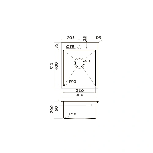 Кухонная мойка Omoikiri Akisame 41-GB нержавеющая сталь/графит 4997011 Кухонная мойка Omoikiri Akisame 41-GB нержавеющая сталь/графит 4997011