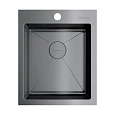 Кухонная мойка Omoikiri Akisame 41-GM нерж.сталь/вороненая сталь 4973094 Кухонная мойка Omoikiri Akisame 41-GM нерж.сталь/вороненая сталь 4973094