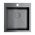 Кухонная мойка Omoikiri Akisame 46-GM нерж.сталь/вороненая сталь 4973095 Кухонная мойка Omoikiri Akisame 46-GM нерж.сталь/вороненая сталь 4973095