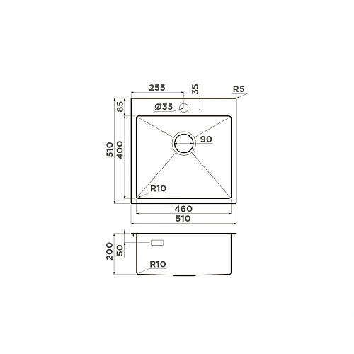Кухонная мойка Omoikiri Akisame 51-IN нерж.сталь/нержавеющая сталь 4973438 Кухонная мойка Omoikiri Akisame 51-IN нерж.сталь/нержавеющая сталь 4973438