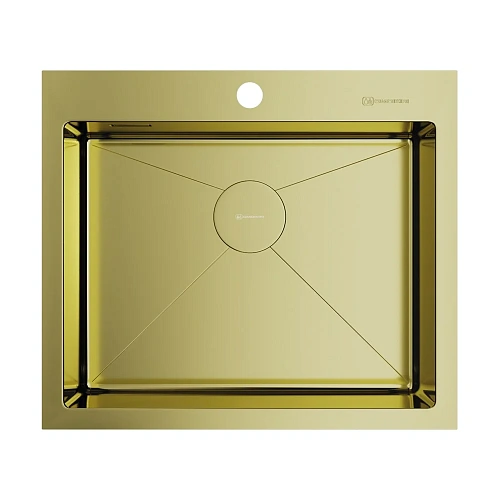 Кухонная мойка Omoikiri Akisame 59-LG нерж.сталь/светлое золото 4973082 Кухонная мойка Omoikiri Akisame 59-LG нерж.сталь/светлое золото 4973082