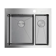 Кухонная мойка Omoikiri Akisame 60-2-IN-L нерж.сталь/нержавеющая сталь 4993775 Кухонная мойка Omoikiri Akisame 60-2-IN-L нерж.сталь/нержавеющая сталь 4993775