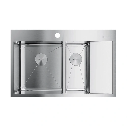 Кухонная мойка Omoikiri Akisame 78-2-IN-L нерж.сталь/нержавеющая сталь 4973062 Кухонная мойка Omoikiri Akisame 78-2-IN-L нерж.сталь/нержавеющая сталь 4973062