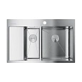 Кухонная мойка Omoikiri Akisame 78-2-IN-R нерж.сталь/нержавеющая сталь 4973063 Кухонная мойка Omoikiri Akisame 78-2-IN-R нерж.сталь/нержавеющая сталь 4973063