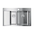 Кухонная мойка Omoikiri Akisame 78-2-IN-R нерж.сталь/нержавеющая сталь 4973063 Кухонная мойка Omoikiri Akisame 78-2-IN-R нерж.сталь/нержавеющая сталь 4973063
