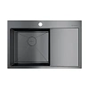 Кухонная мойка Omoikiri Akisame 78-GM-L нерж.сталь/вороненая сталь 4973099 Кухонная мойка Omoikiri Akisame 78-GM-L нерж.сталь/вороненая сталь 4973099