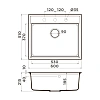 Кухонная мойка Omoikiri Daisen 60-BL Artgranit/черный 4993622 Кухонная мойка Omoikiri Daisen 60-BL Artgranit/черный 4993622