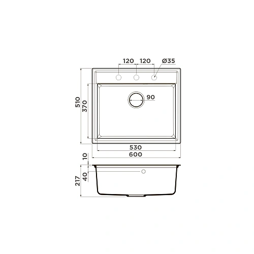 Кухонная мойка Omoikiri Daisen 60-MA Artgranit/марципан 4993617 Кухонная мойка Omoikiri Daisen 60-MA Artgranit/марципан 4993617