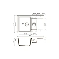 Кухонная мойка Omoikiri Daisen 78-2-MA Artgranit/марципан 4993329 Кухонная мойка Omoikiri Daisen 78-2-MA Artgranit/марципан 4993329