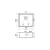 Кухонная мойка Omoikiri Kasen 49-16 INT GM нерж.сталь/вороненая сталь 4997055 Кухонная мойка Omoikiri Kasen 49-16 INT GM нерж.сталь/вороненая сталь 4997055