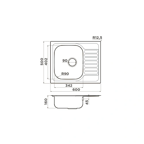 Кухонная мойка Omoikiri Kashiogawa 60-IN нерж.сталь/нержавеющая сталь 4993274 Кухонная мойка Omoikiri Kashiogawa 60-IN нерж.сталь/нержавеющая сталь 4993274
