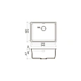Кухонная мойка Omoikiri Kata 54-U-MA Artgranit/марципан 4993405 Кухонная мойка Omoikiri Kata 54-U-MA Artgranit/марципан 4993405