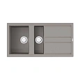 Кухонная мойка Omoikiri Kitagawa 100-2-GR Artceramic/leningrad grey 4993804 Кухонная мойка Omoikiri Kitagawa 100-2-GR Artceramic/leningrad grey 4993804