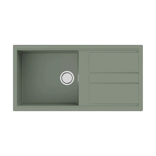 Кухонная мойка Omoikiri Kitagawa 100-WG Artceramic/wind green 4993251 Кухонная мойка Omoikiri Kitagawa 100-WG Artceramic/wind green 4993251