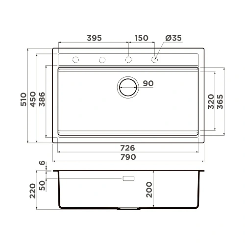 Кухонная мойка Omoikiri Kitagawa 79-LB-GB Artceramic/графит 4993996 Кухонная мойка Omoikiri Kitagawa 79-LB-GB Artceramic/графит 4993996