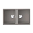 Кухонная мойка Omoikiri Kitagawa 83-2-U-GR Artceramic/leningrad grey 4993810 Кухонная мойка Omoikiri Kitagawa 83-2-U-GR Artceramic/leningrad grey 4993810