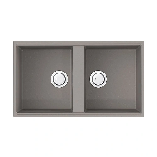 Кухонная мойка Omoikiri Kitagawa 83-2-U-GR Artceramic/leningrad grey 4993810 Кухонная мойка Omoikiri Kitagawa 83-2-U-GR Artceramic/leningrad grey 4993810